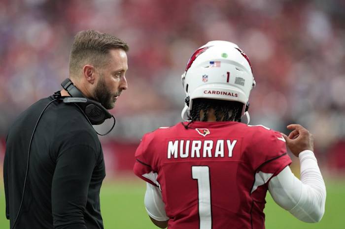 Cardinals head coach Kliff Kingsbury says Kyler Murray has handled off-field criticism well.